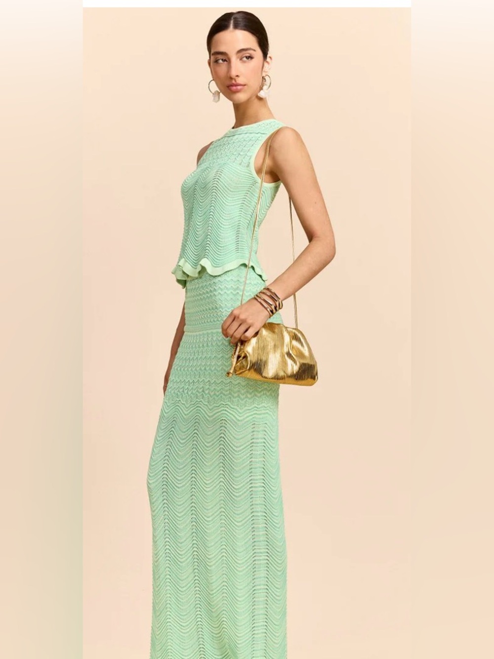 🌴 NWT Commense Knit Skirt Set